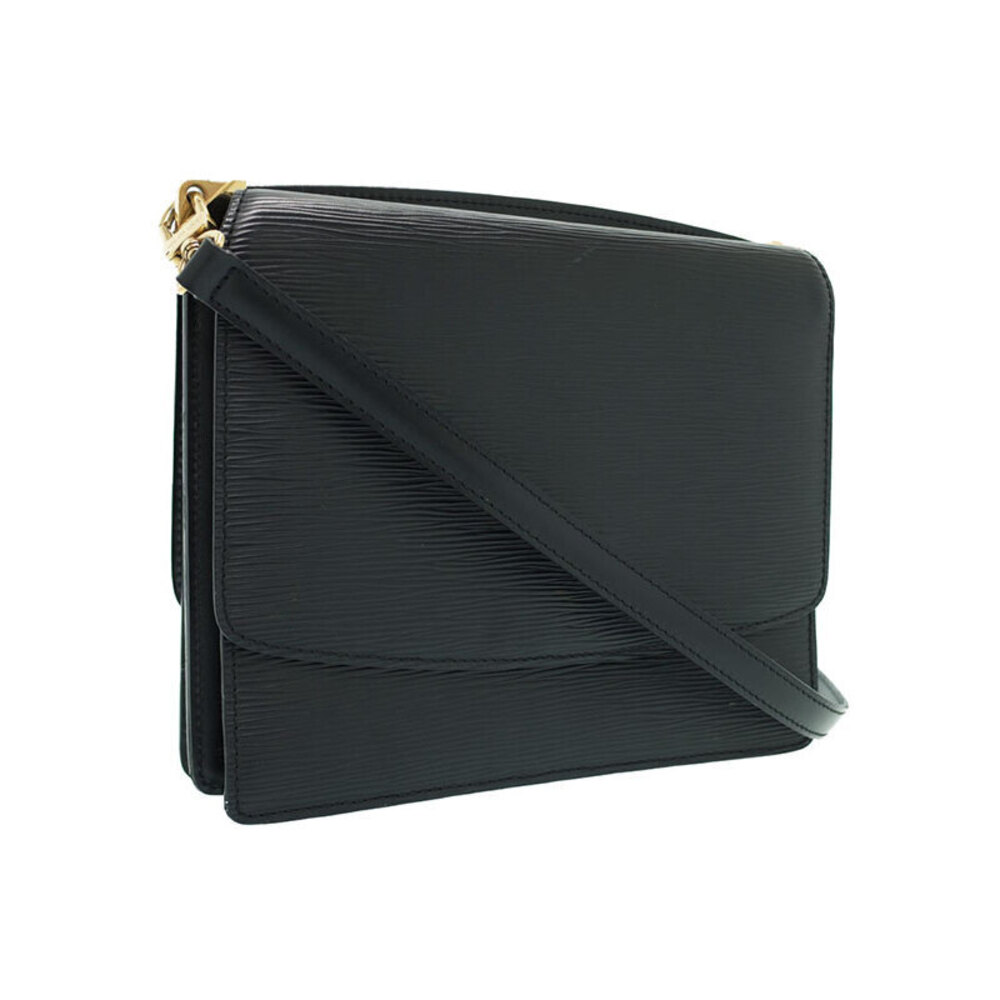 Louis Vuitton Shoulder Black Leather Grenelle Bag Epi
